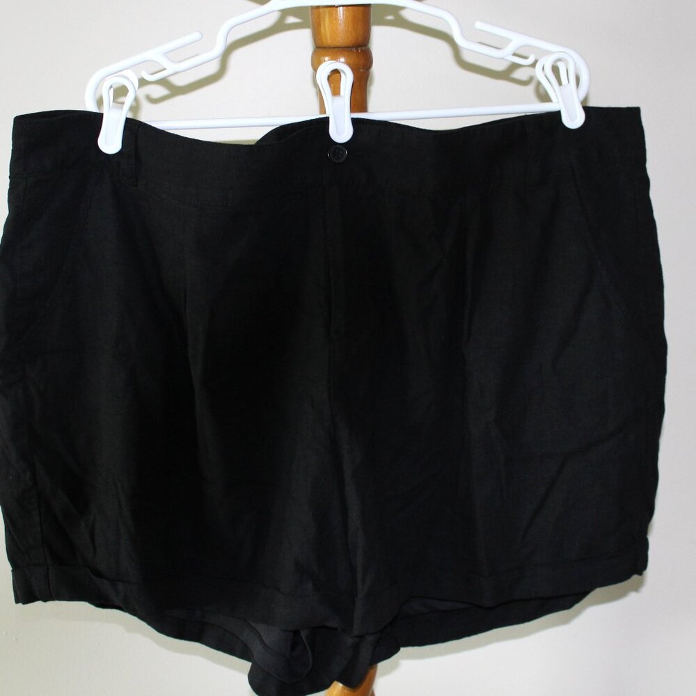Torrid Black Linen Shorts